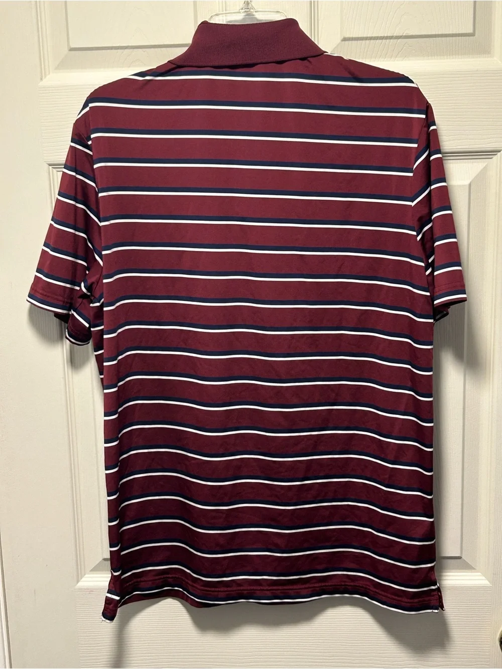 Polo Ralph Lauren Red White Blue Performance Polo Shirt Large Striped Golf